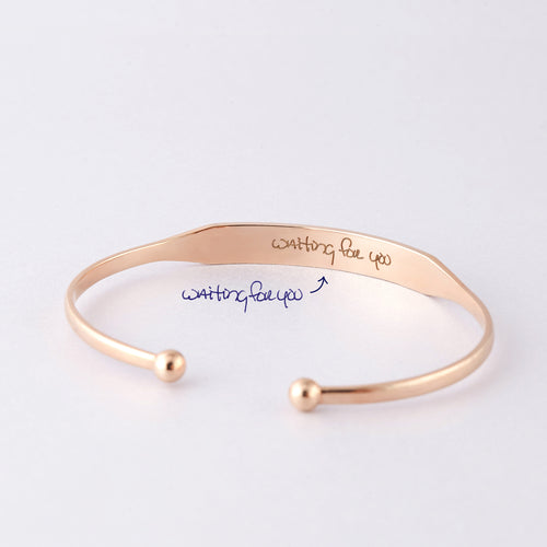 Handwritten Cuff Bracelet